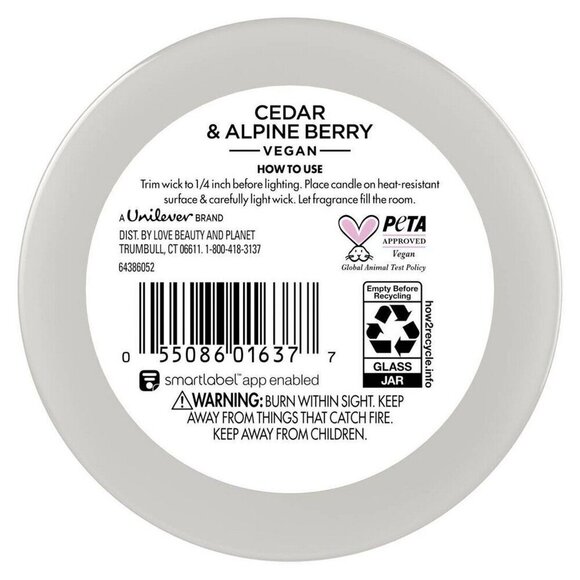 Beloved Vegan Scented Cedar & Alpine Berry New - Picture 4 of 4
